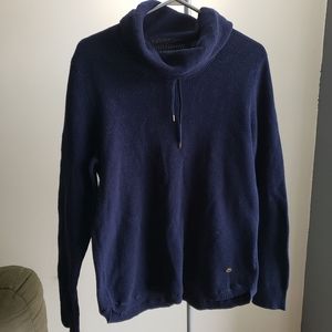 Lauren Ralph Lauren Blue Knit Cowl Neck Sweater